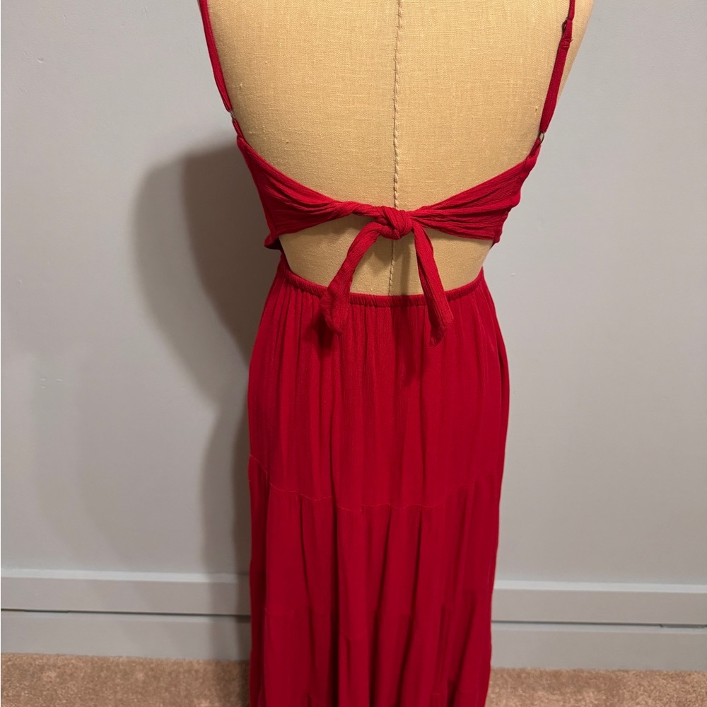 Hollister Strapless Red Dress - Picture 7 of 9